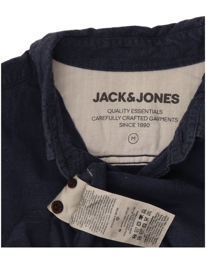 Koszula męska Jack & Jones, średnia, granatowa, bawełniana