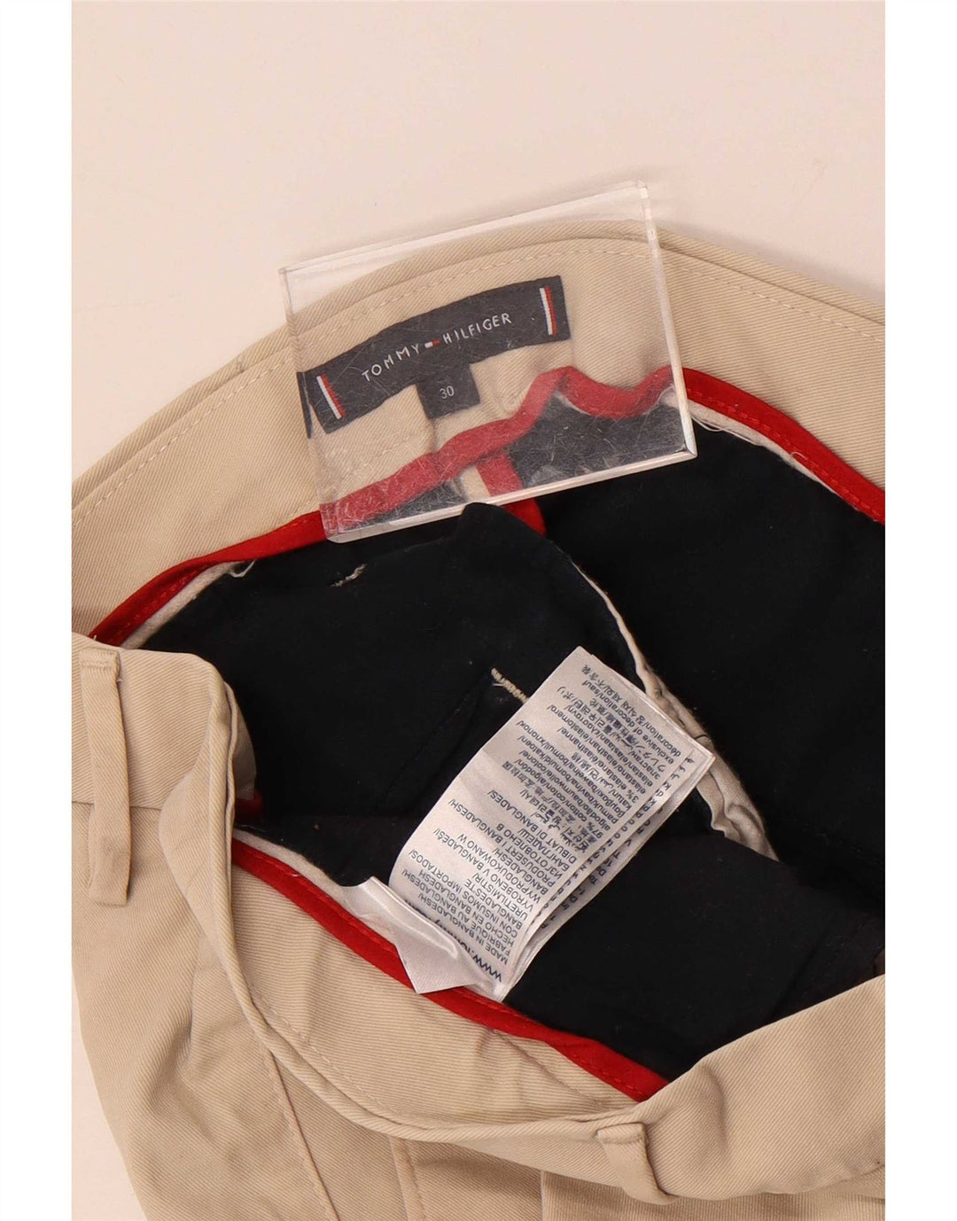 Męskie spodenki Chino Tommy Hilfiger W30 Średni beż, bawełna