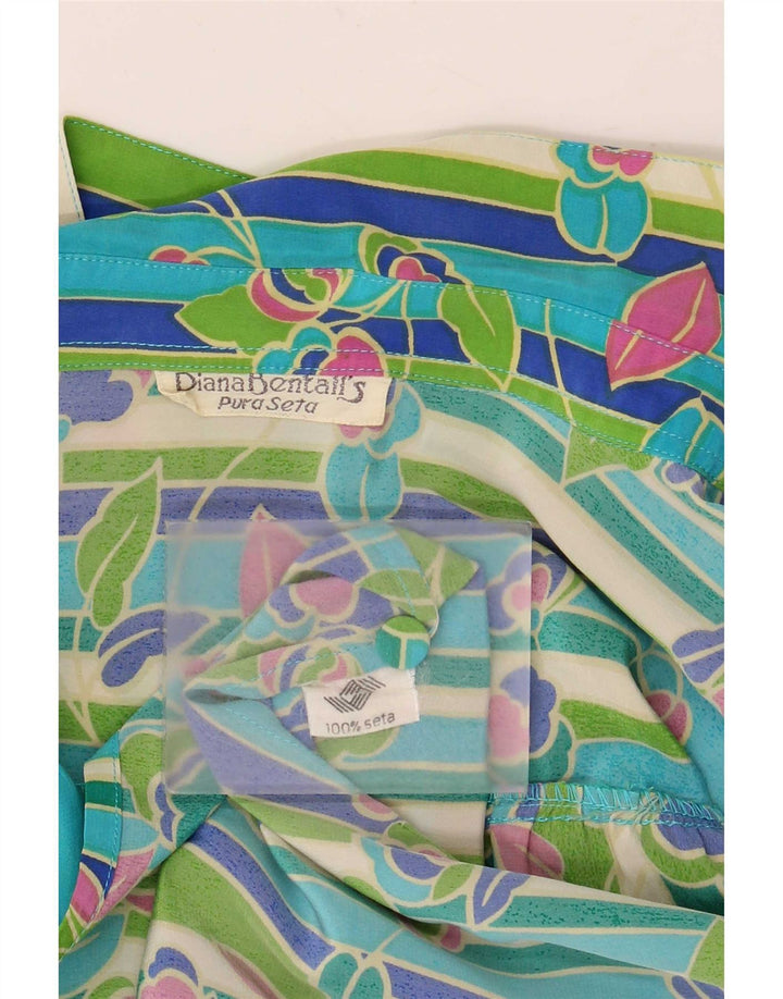 Damska bluzka koszulowa Diana Bentall UK 20 2XL wielokolorowa w kwiaty