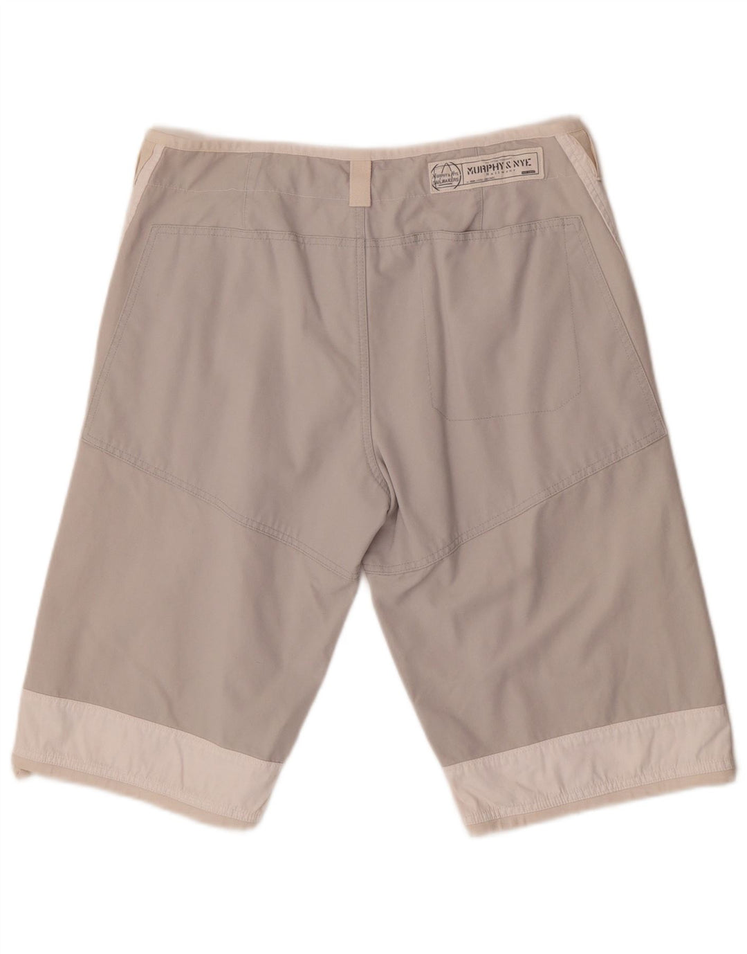 Męskie spodenki Chino Murphy & Nye Sailmakers W34, duże, białe, z blokami kolorów
