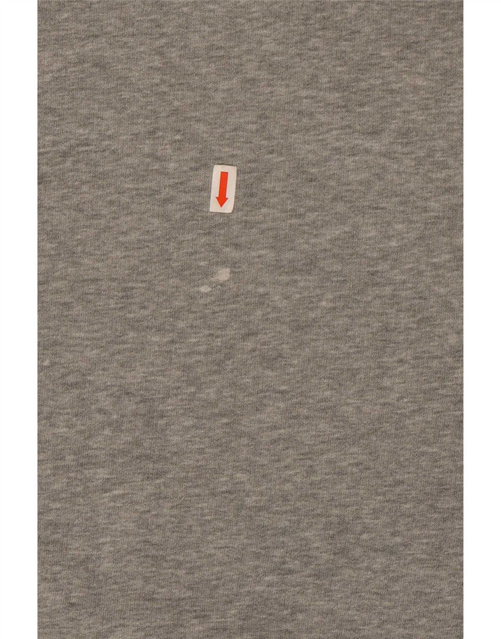 Męska bluza z grafiką Puma, sweter 4XL, szara, nakrapiana bawełna