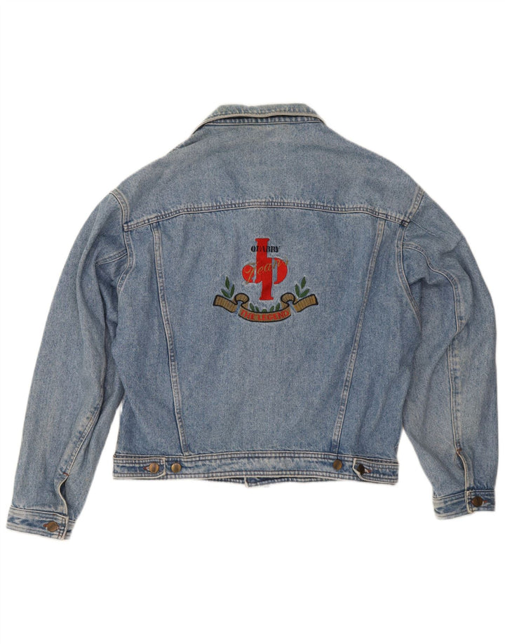 Męska kurtka dżinsowa Quarry Graphic UK 38, średnia niebieska bawełna