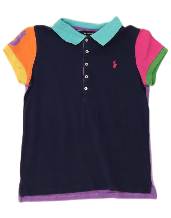 Dziewczęca koszulka polo Ralph Lauren 15-16 lat XL, wielokolorowa, z blokami kolorów