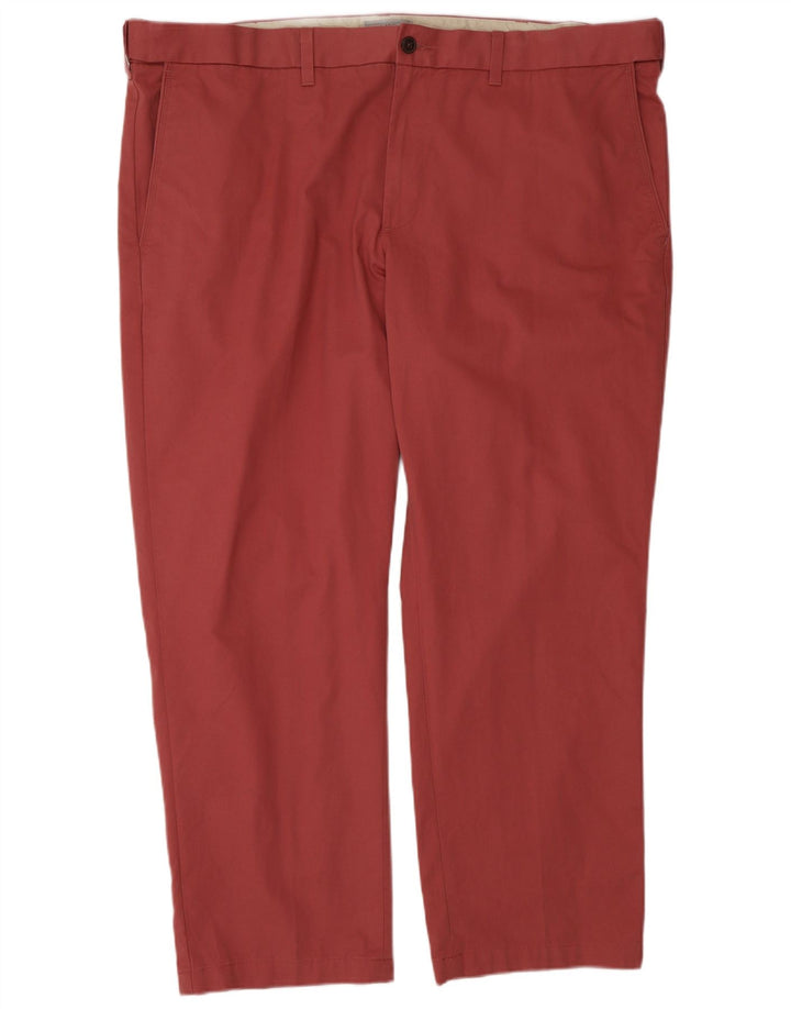 Męskie spodnie typu chino Regular Marks & Spencer W44 L29 Różowa bawełna