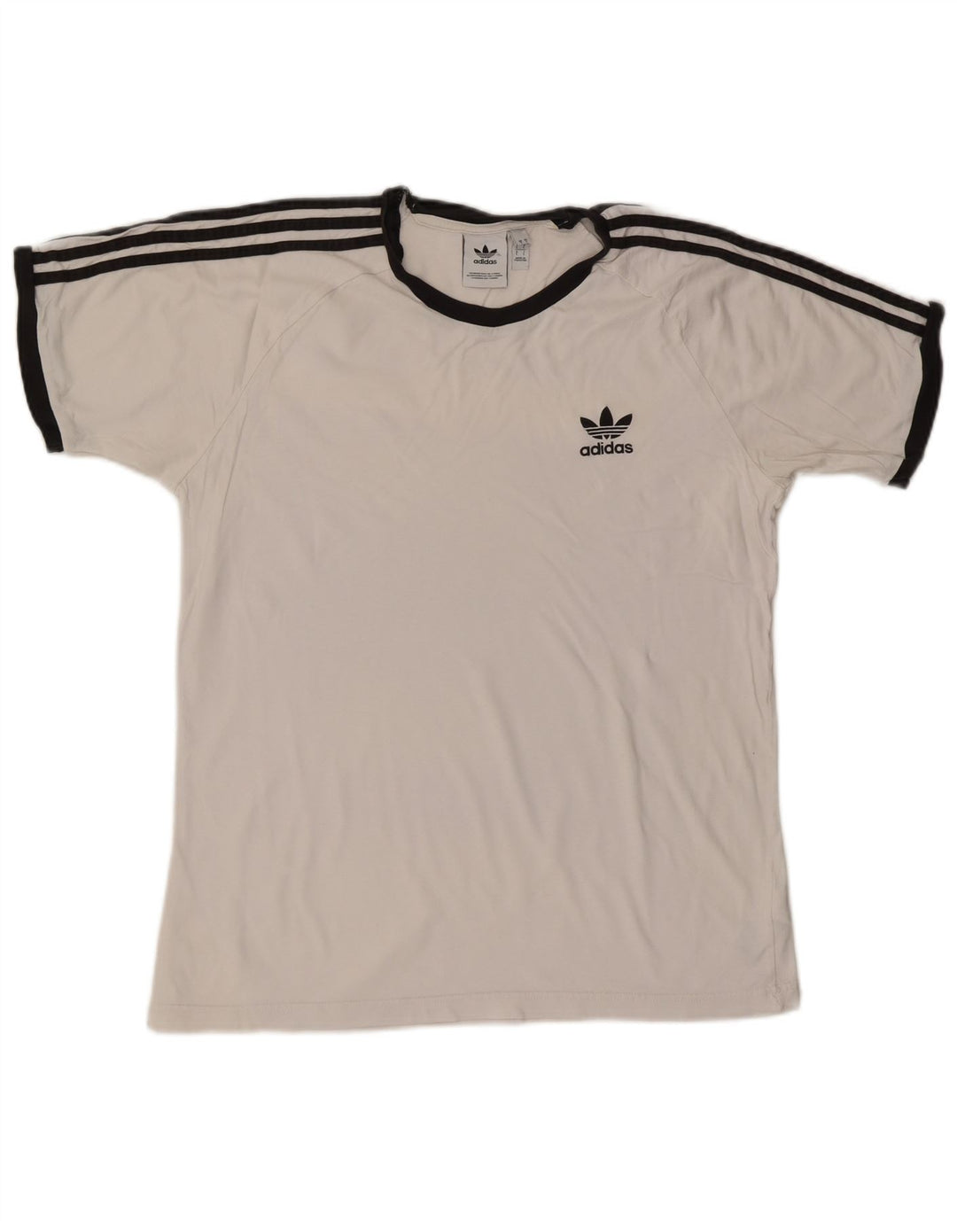 T-shirt męski ADIDAS, duży, biały, bawełniany