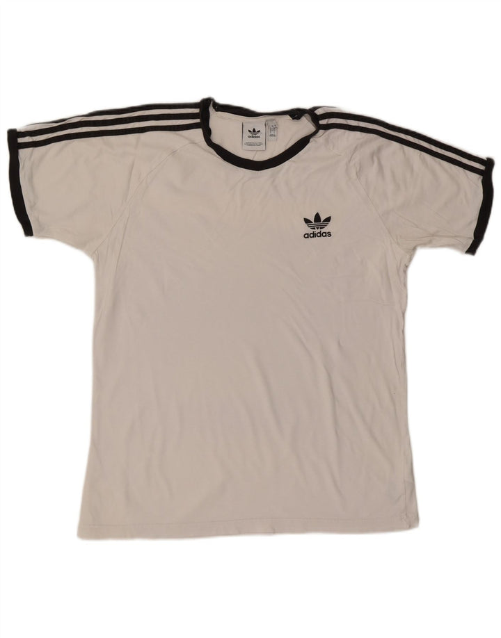 T-shirt męski ADIDAS, duży, biały, bawełniany