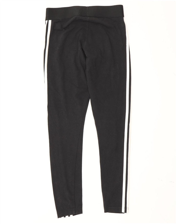 Legginsy Damskie Adidas UK 8/10 Małe Czarne Bawełniane