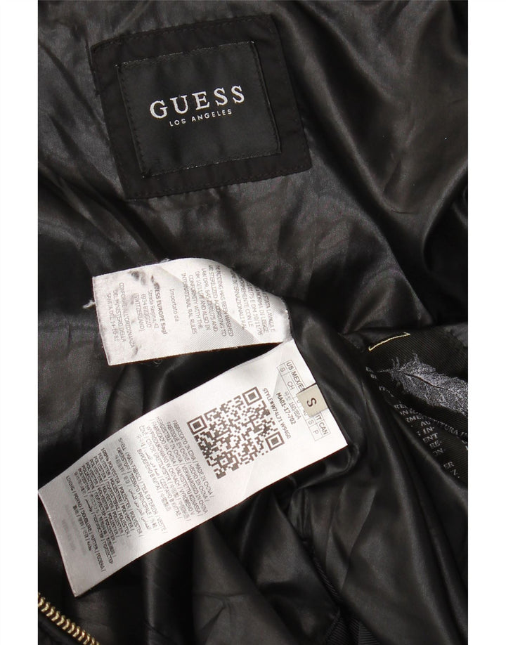 Damska ocieplana kurtka Guess UK 10, mała, czarna, z poliestru