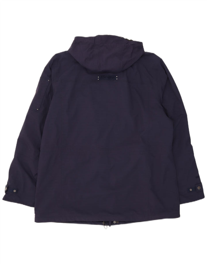 Męska kurtka z kapturem Schoffel UK 48 4XL granatowa