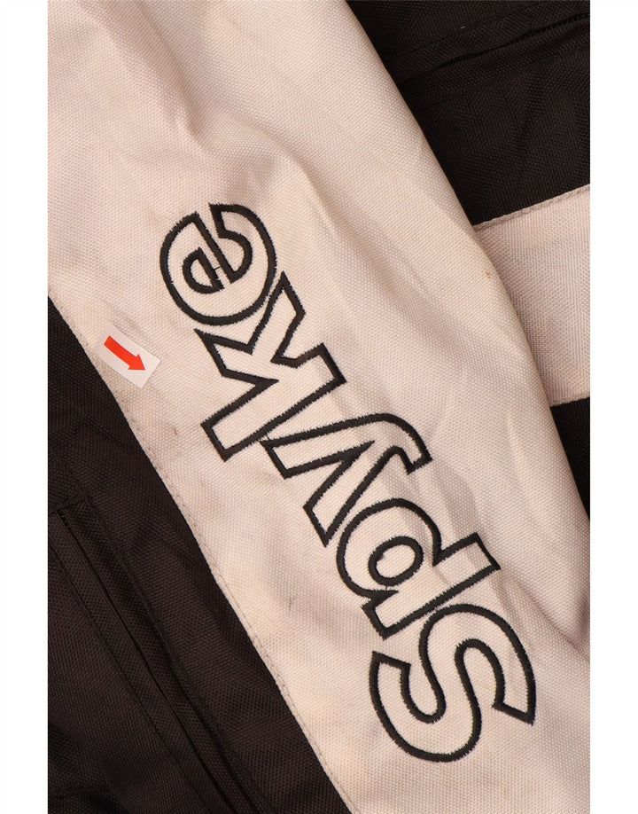 Męska kurtka wyścigowa Spyke Graphic Rozmiar 58 3XL Czarny poliester z blokami kolorów