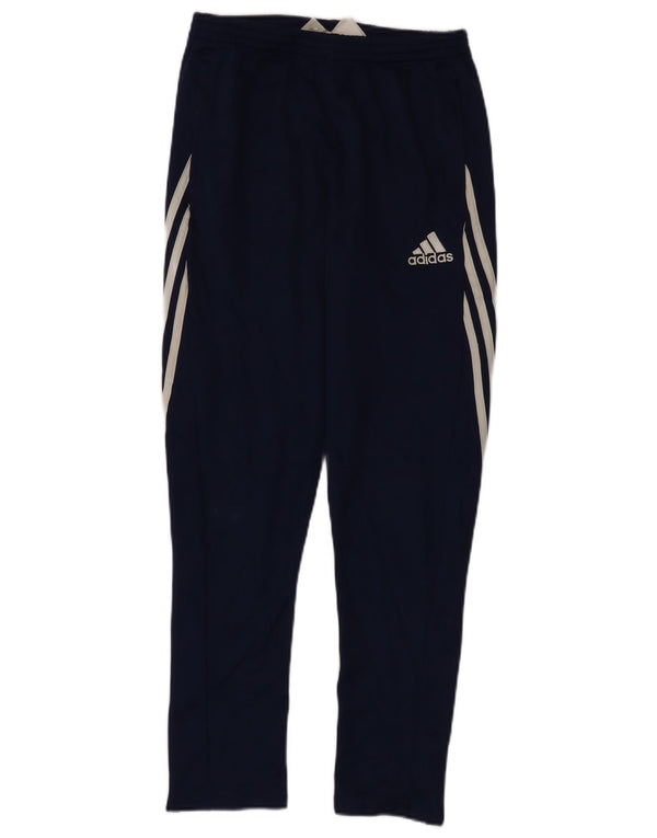 Chłopięce spodnie dresowe Adidas 13-14 lat XL, granatowe, z blokami kolorów
