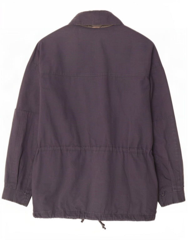 Samas Męska kurtka parka z kapturem UK 42 XL, granatowa, bawełniana
