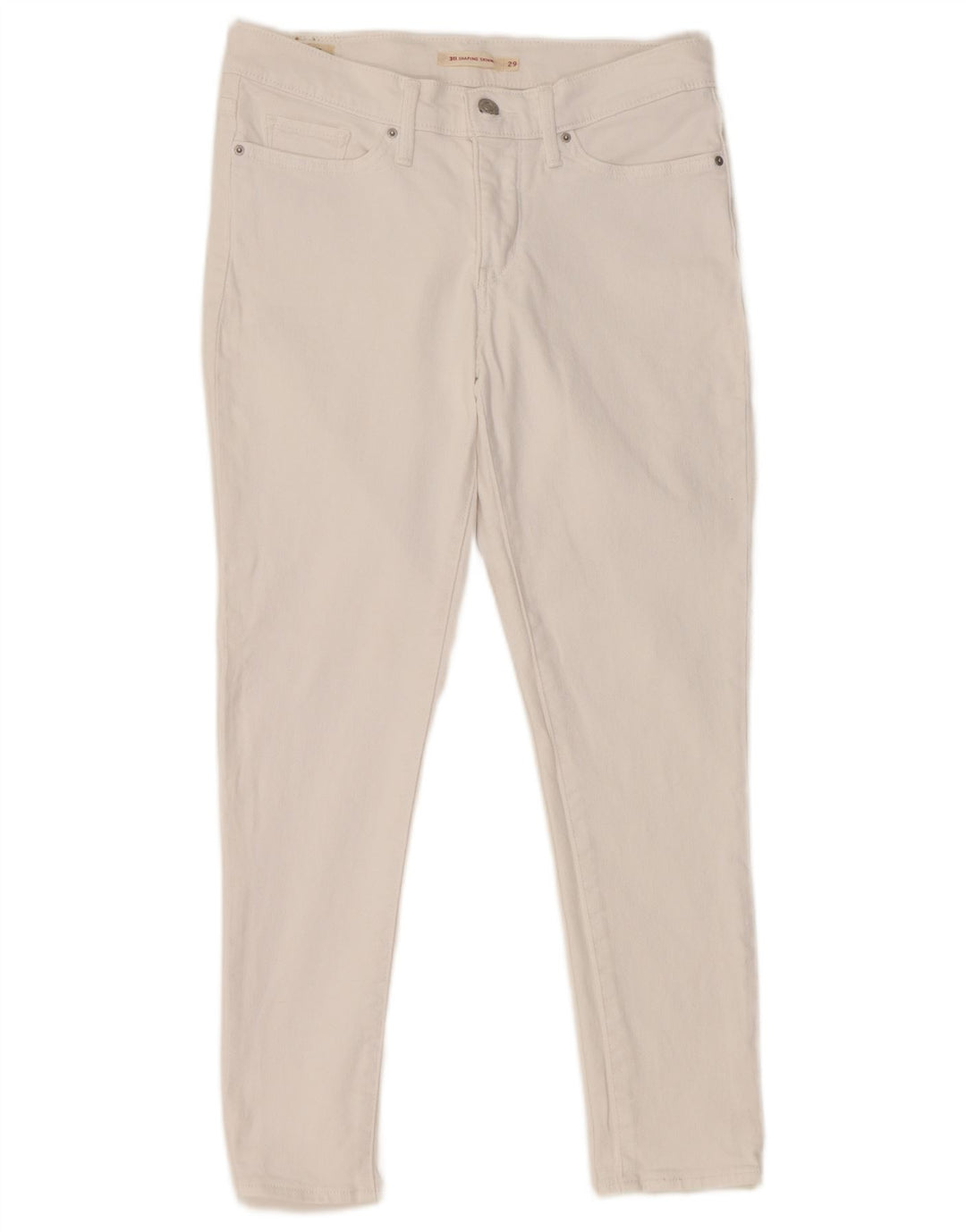 Damskie jeansy LEVI'S 311 Shaping W29 L26 Biała bawełna