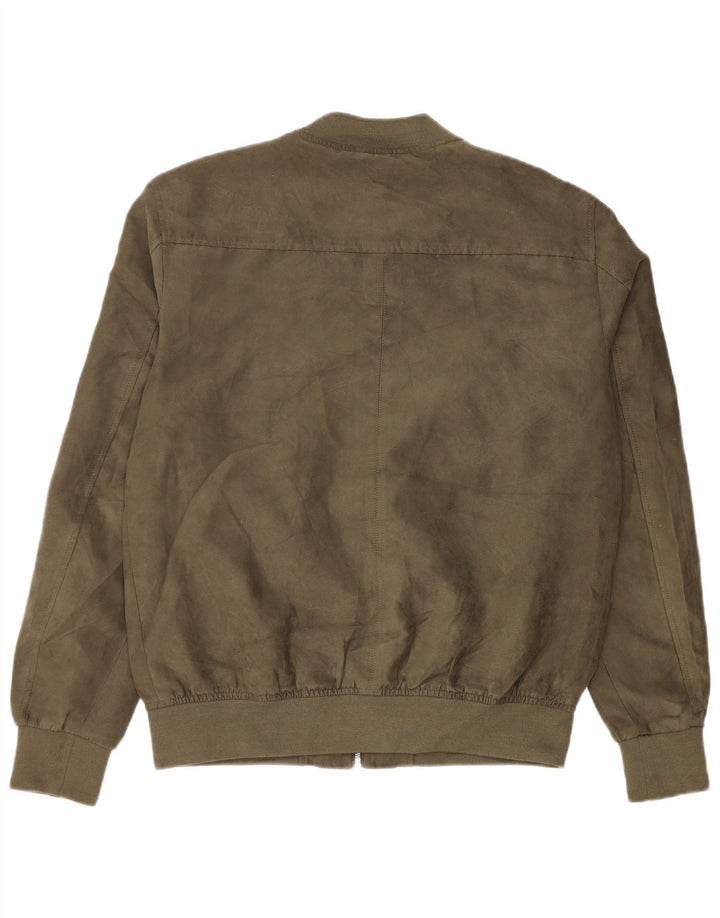 Męska kurtka bomber Jack & Jones UK 40, duża, poliester khaki