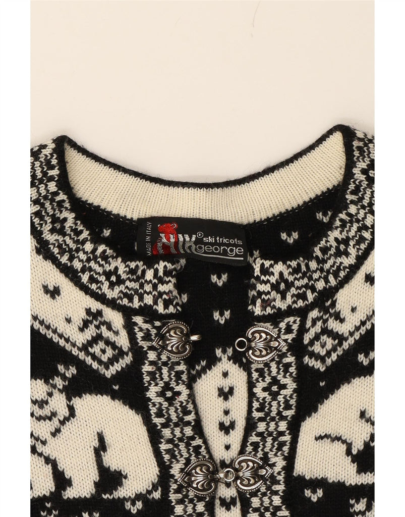 NIK GEORGE Womens Crew Neck Jumper Sweater UK 16 Large Black Winter Vintage Nik George and Second-Hand Nik George from Messina Hembry 