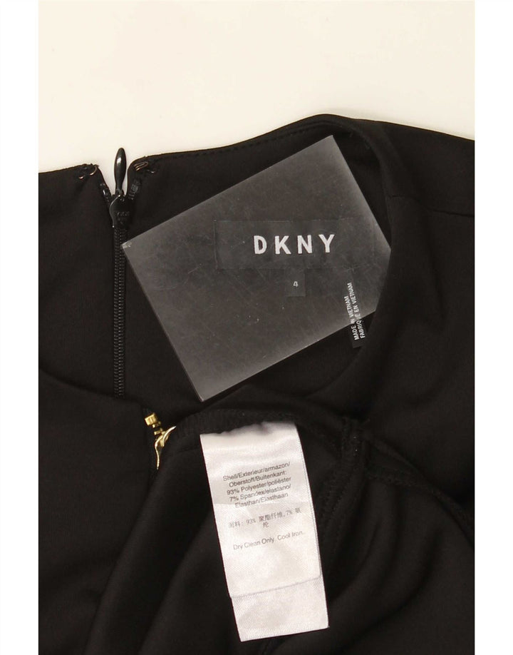 Damska sukienka o linii A Dkny US 4, mały, czarny poliester
