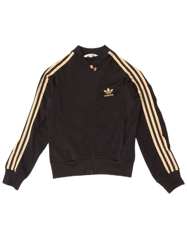 Damska kurtka dresowa Adidas Graphic EU 34 XS Czarny poliester