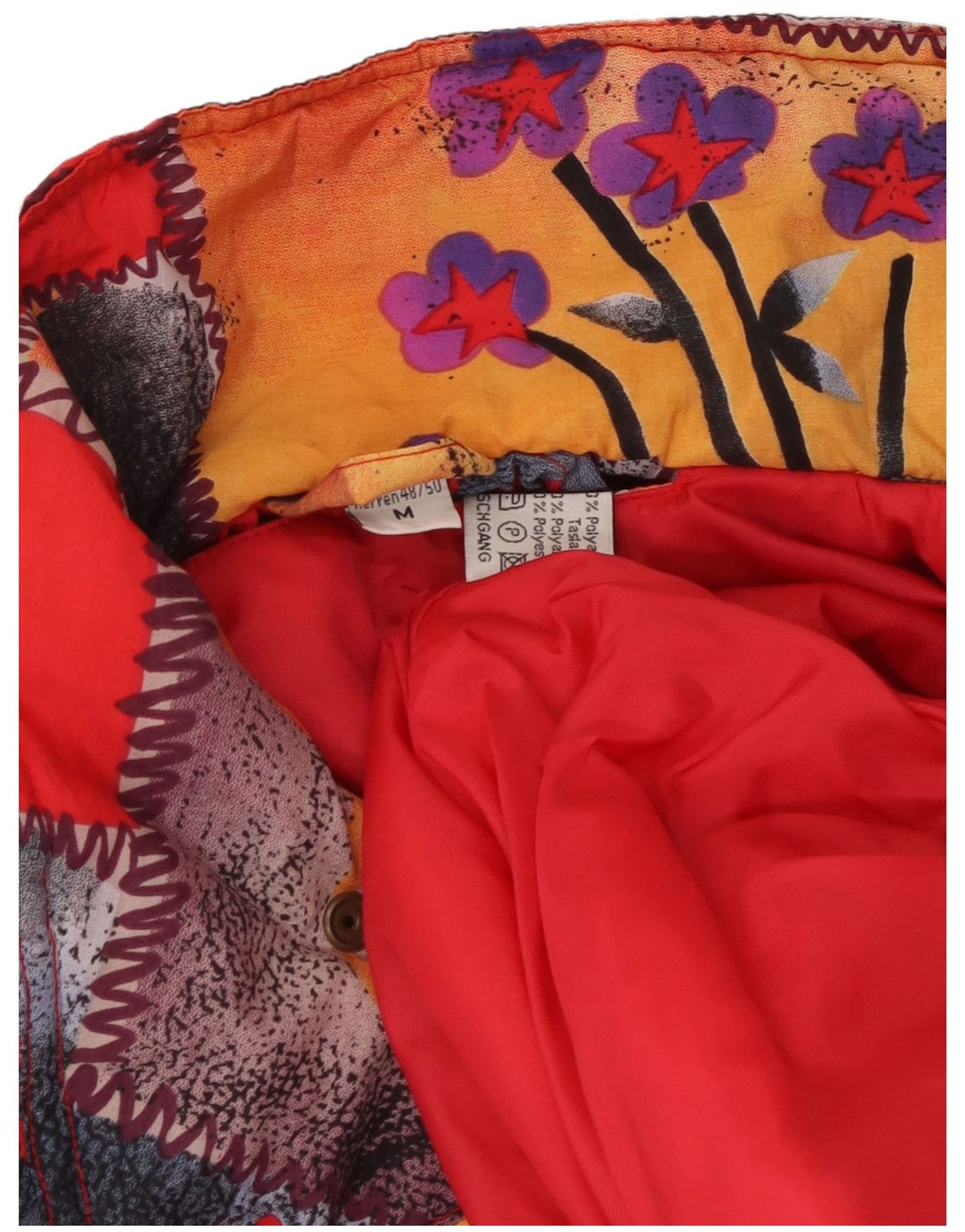 Męska kurtka wiatrówka Vintage EU 48/50 Średni wielobarwny poliamid