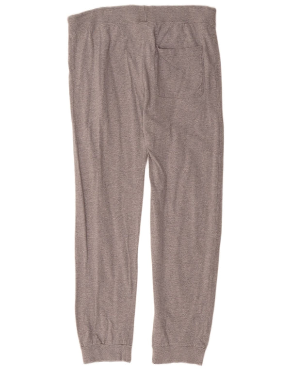 Damskie spodnie dresowe Champion Joggers UK 16, duże, szare, nakrapiane, bawełniane