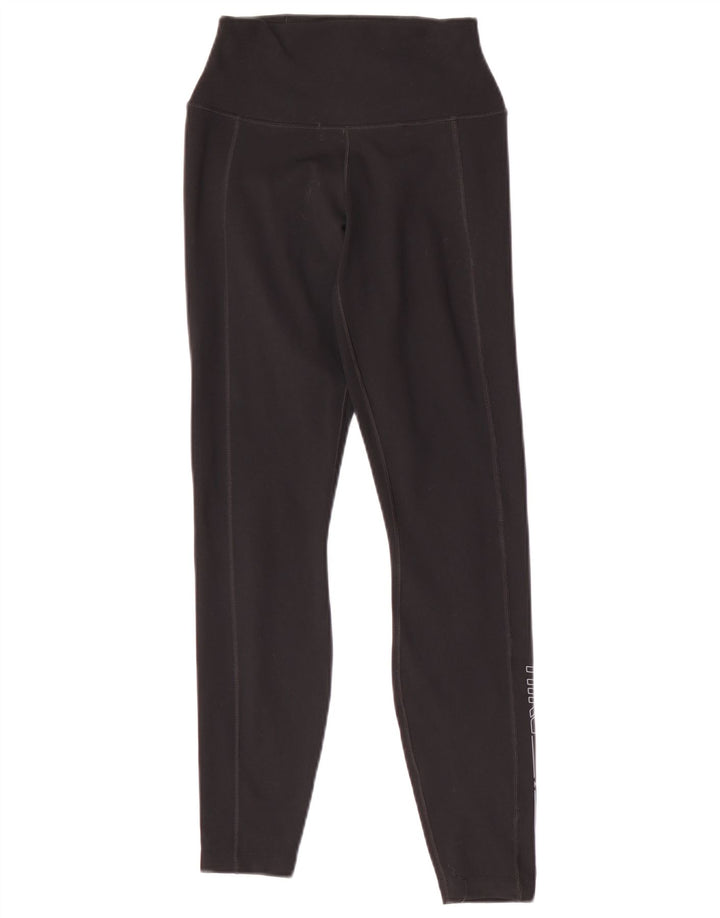 Damskie legginsy Nike Dri Fit Graphic UK 8, małe, czarne, poliestrowe