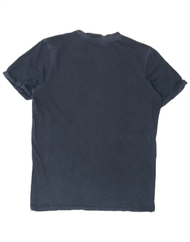 T-shirt męski Jack & Jones, mały, granatowy, bawełniany