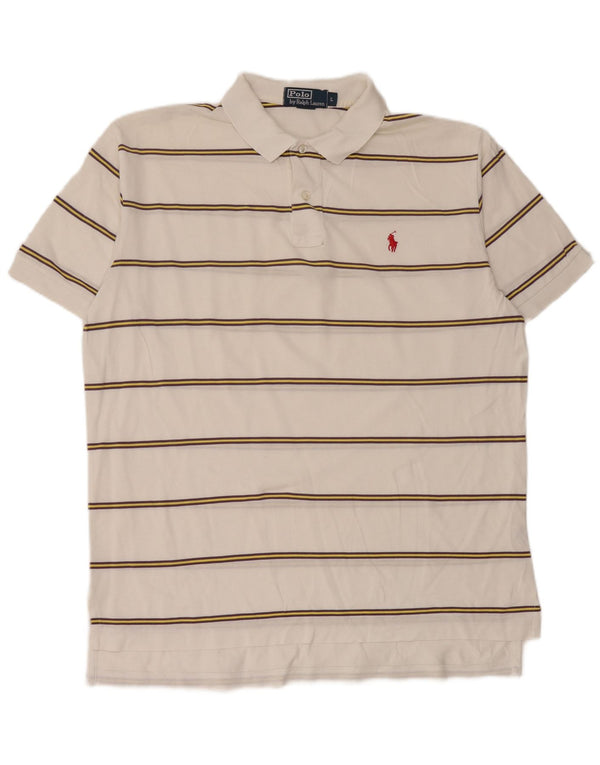 Męska koszulka polo Polo Ralph Lauren, duża, bawełniana w białe paski