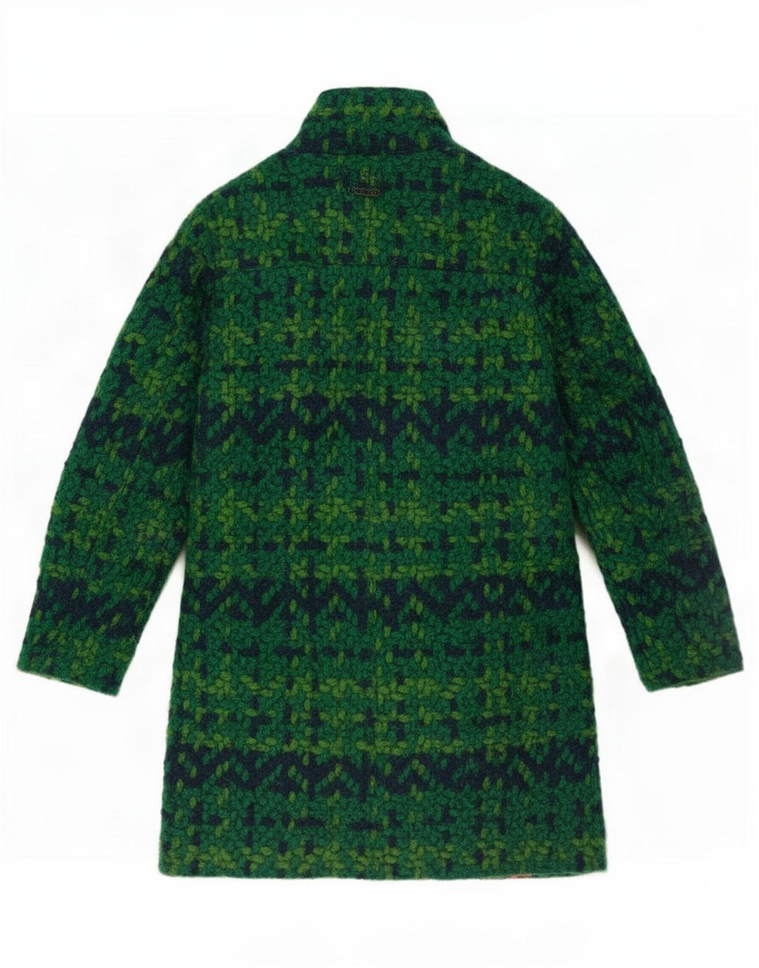 Desigual damski płaszcz EU 44 XL, zielony, geometryczny poliester
