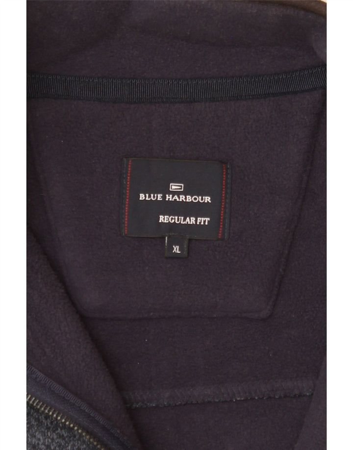 MARKS & SPENCER Mens Blue Harbour Tracksuit Top Jacket XL Navy Blue Vintage Marks & Spencer and Second-Hand Marks & Spencer from Messina Hembry 