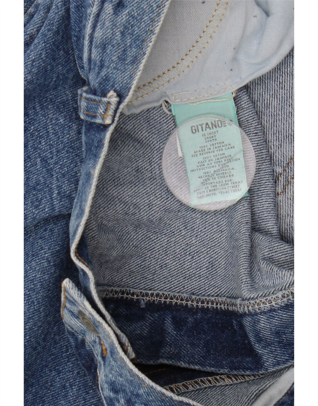 Damskie jeansy z wysokim stanem Gitano US 16 2XL W34 L29 Niebieskie bawełniane