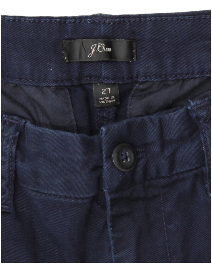 Spodnie damskie J. Crew Slim Chino W27 L26 Granatowa bawełna