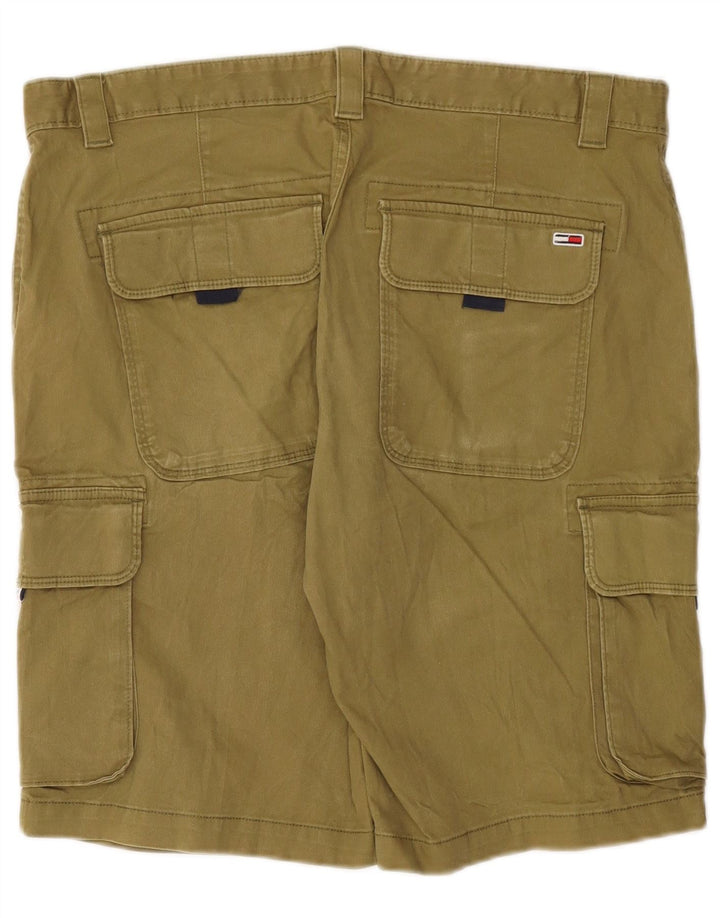Męskie sztruksowe szorty cargo Tommy Hilfiger W36, duże, bawełniane w kolorze khaki