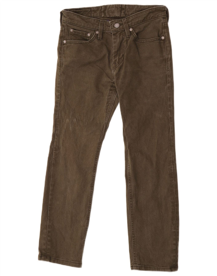 Męskie jeansy Levi's 511 Slim W28 L26 Zielona bawełna