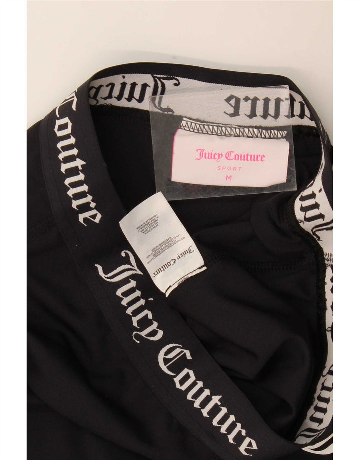 Damskie legginsy z grafiką Juicy Couture UK 12, średni czarny poliester
