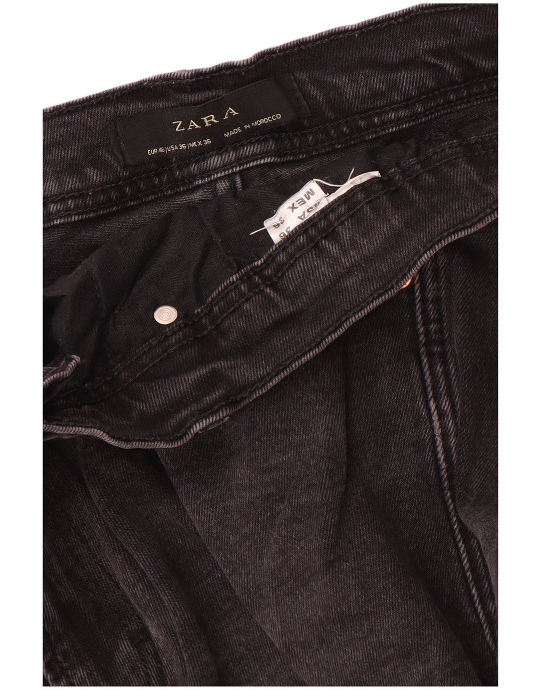 Jeansy męskie Zara Slim EU 46 XL W36 L30 Szare