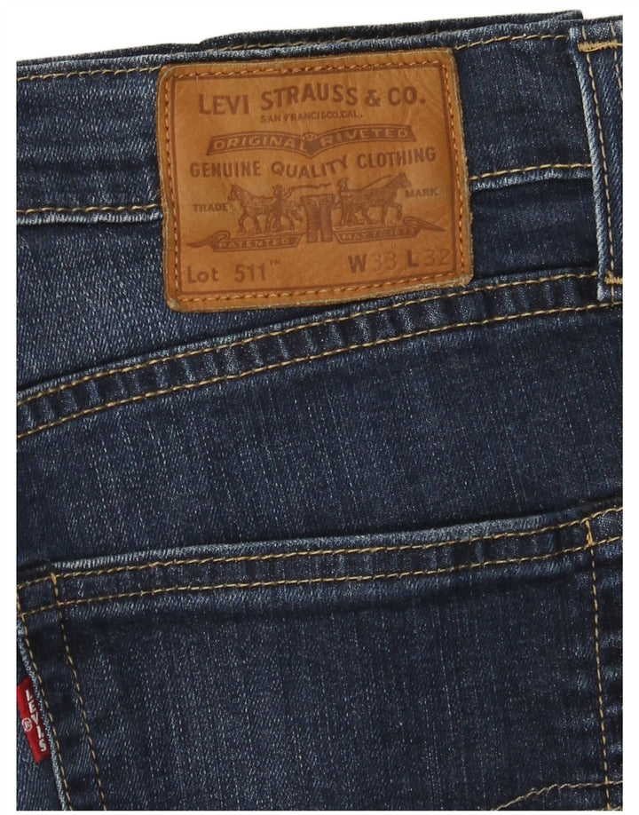 Męskie jeansy Levi's 511 Straight W33 L28 Niebieskie