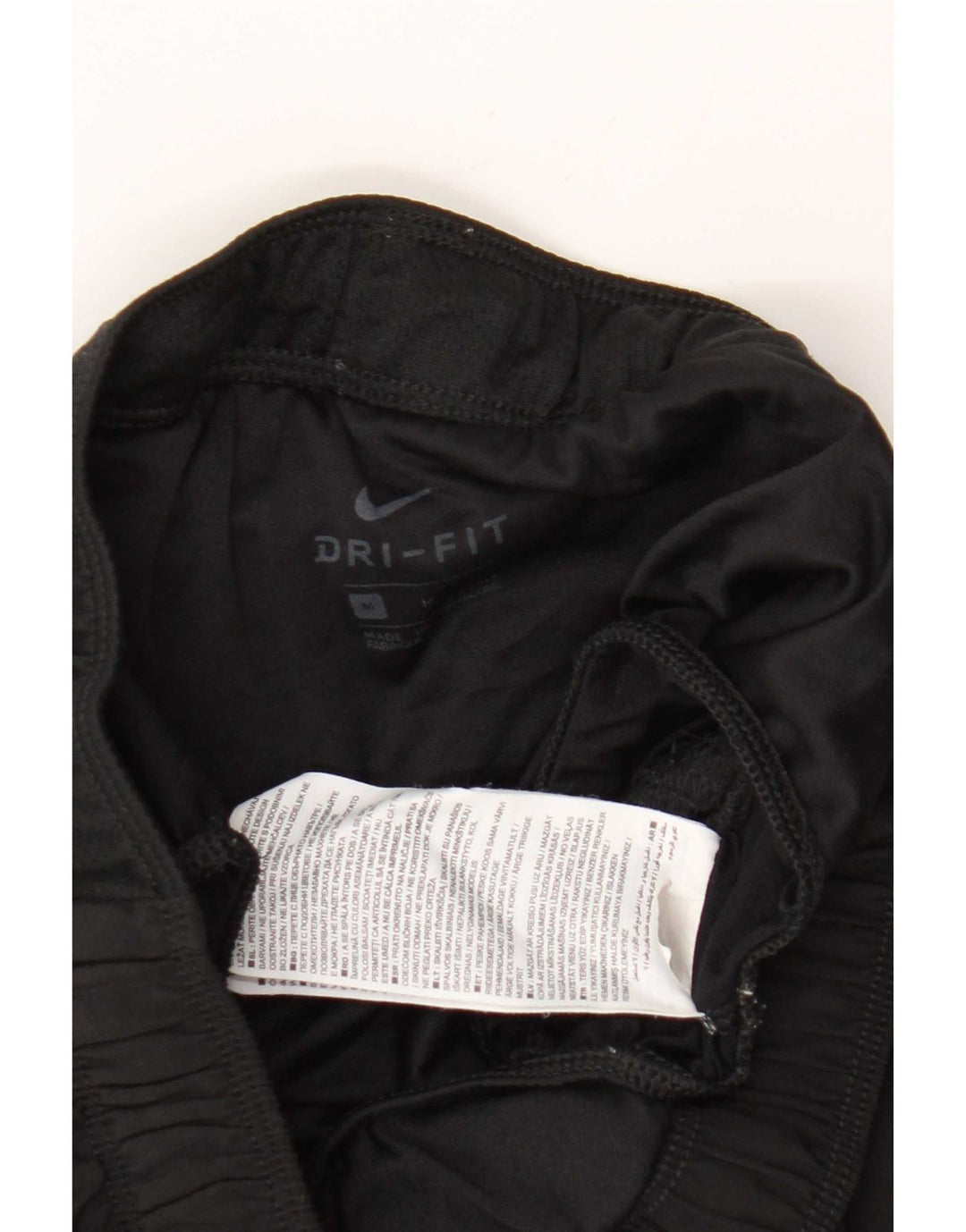 Damskie spodenki sportowe Nike Dri Fit, średni czarny poliester
