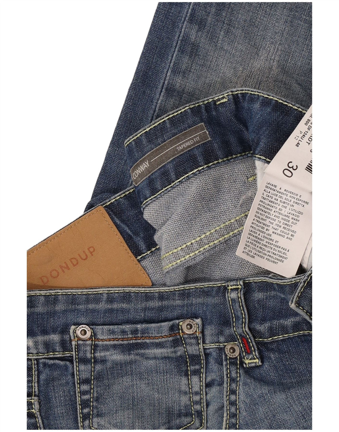Dżinsy damskie Dondup Conway Tapered W30 L30 Niebieskie bawełniane