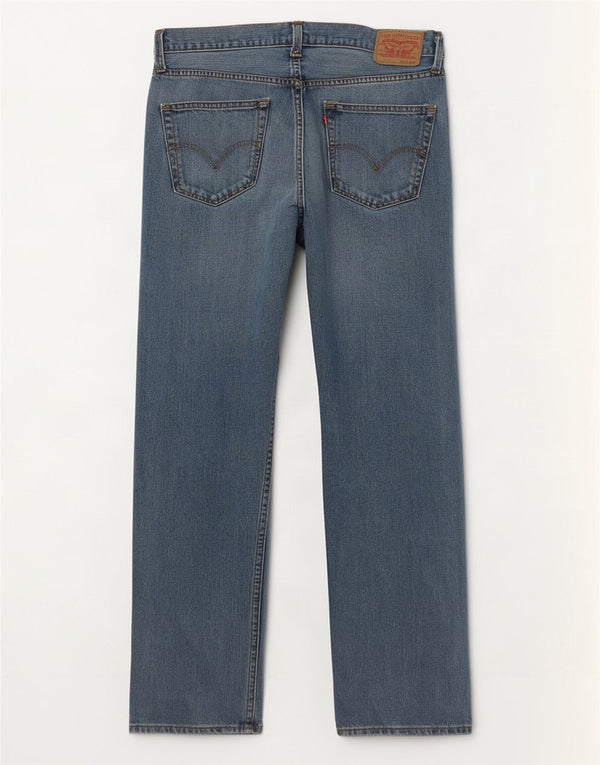 Męskie dżinsy Levi's 501 Straight W36 L32 Niebieskie bawełniane
