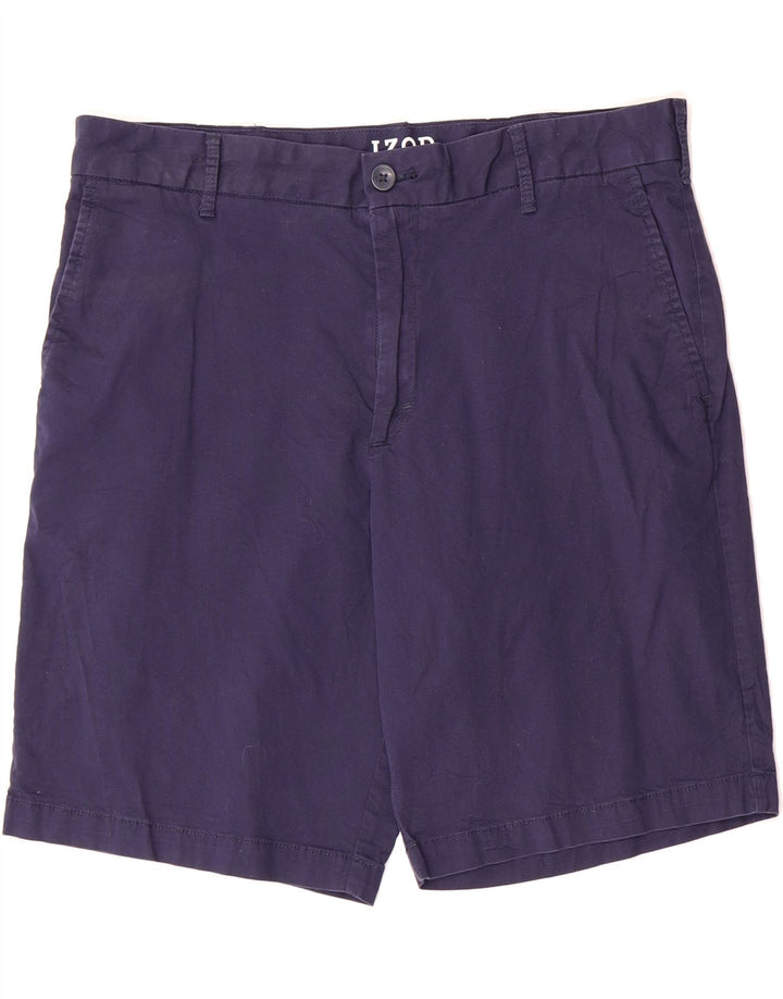 IZOD Mens Chino Shorts W34 Large  Navy Blue Cotton Vintage Izod and Second-Hand Izod from Messina Hembry 