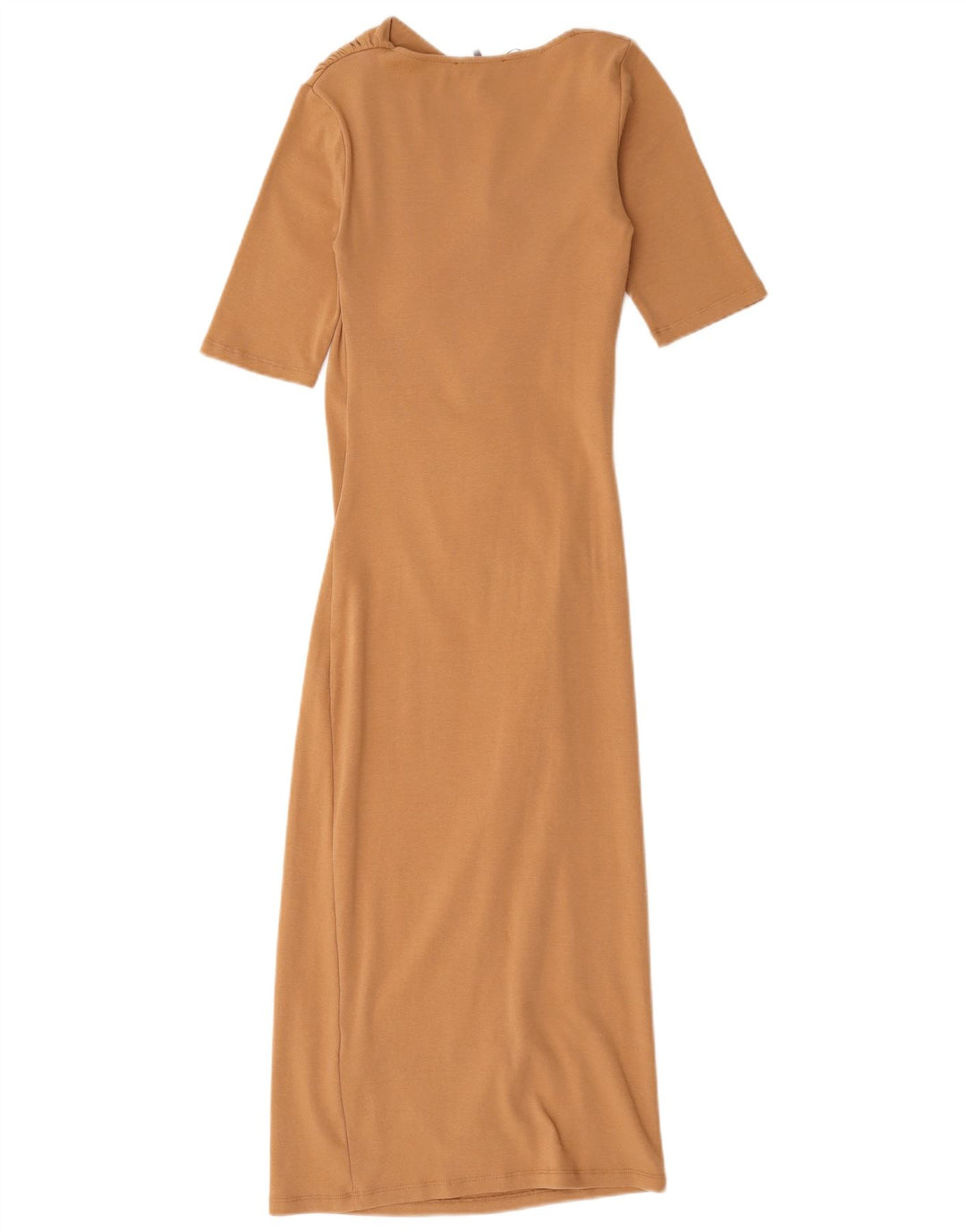Sukienka damska Zara Maxi UK 8 Small Beżowa bawełna