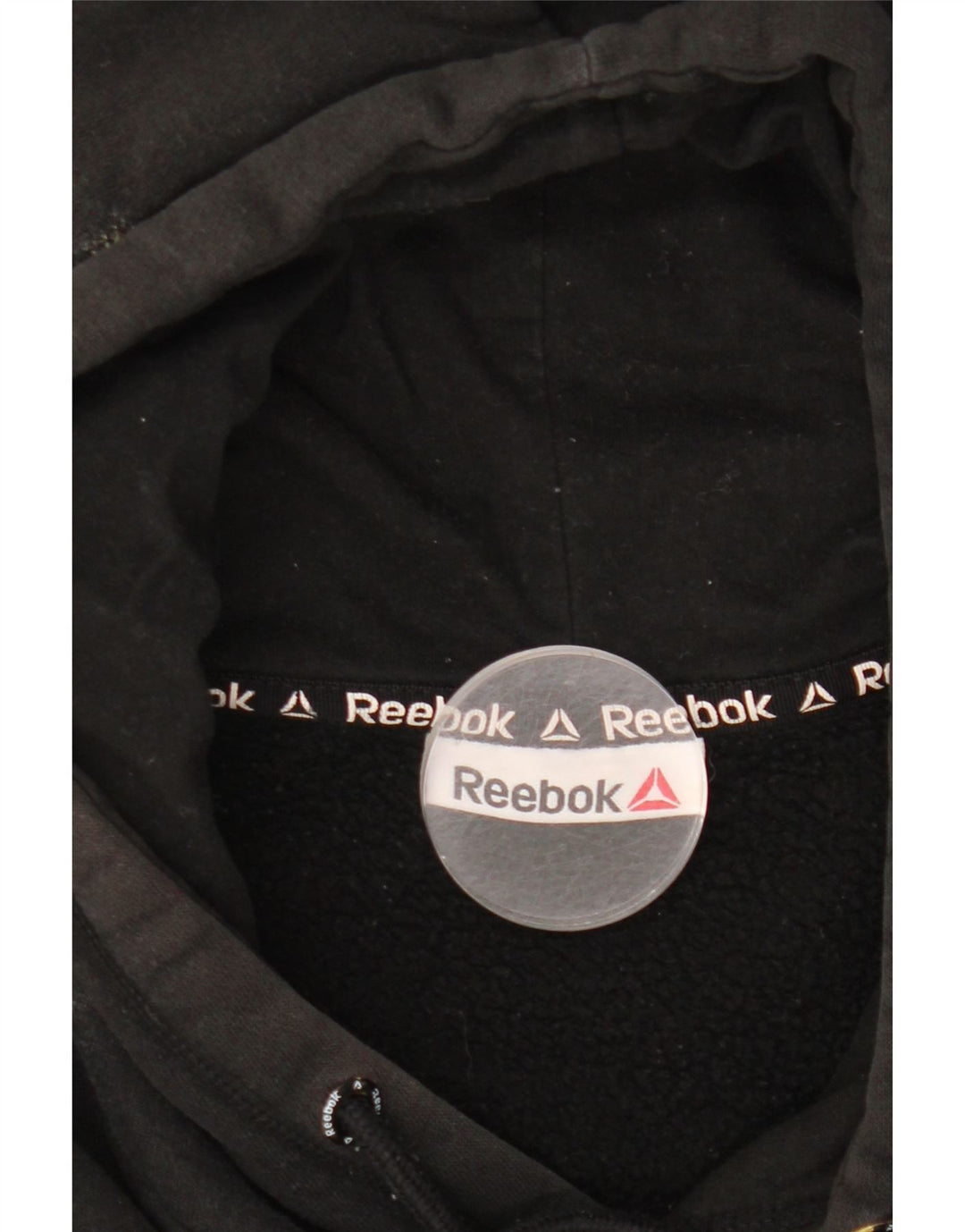 Męski sweter z kapturem Reebok, duży, czarny