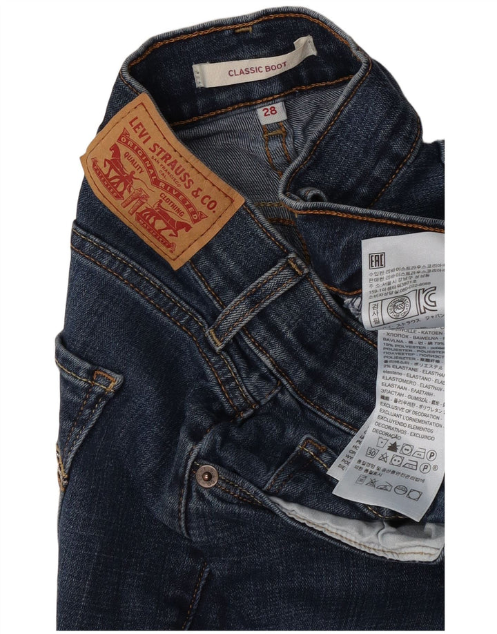 Damskie klasyczne jeansy Bootcut Levi's W28 L32 Niebieska bawełna
