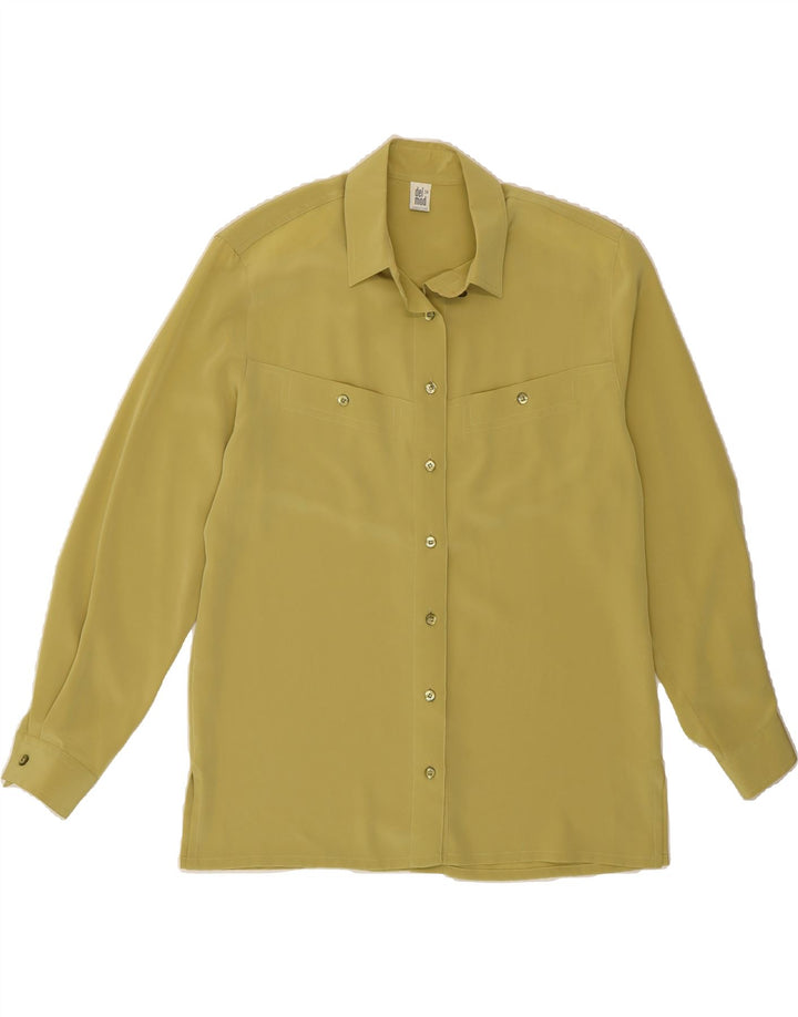 DEL MOD Womens Shirt Blouse EU 38 Medium Green Polyester Vintage Del Mod and Second-Hand Del Mod from Messina Hembry 