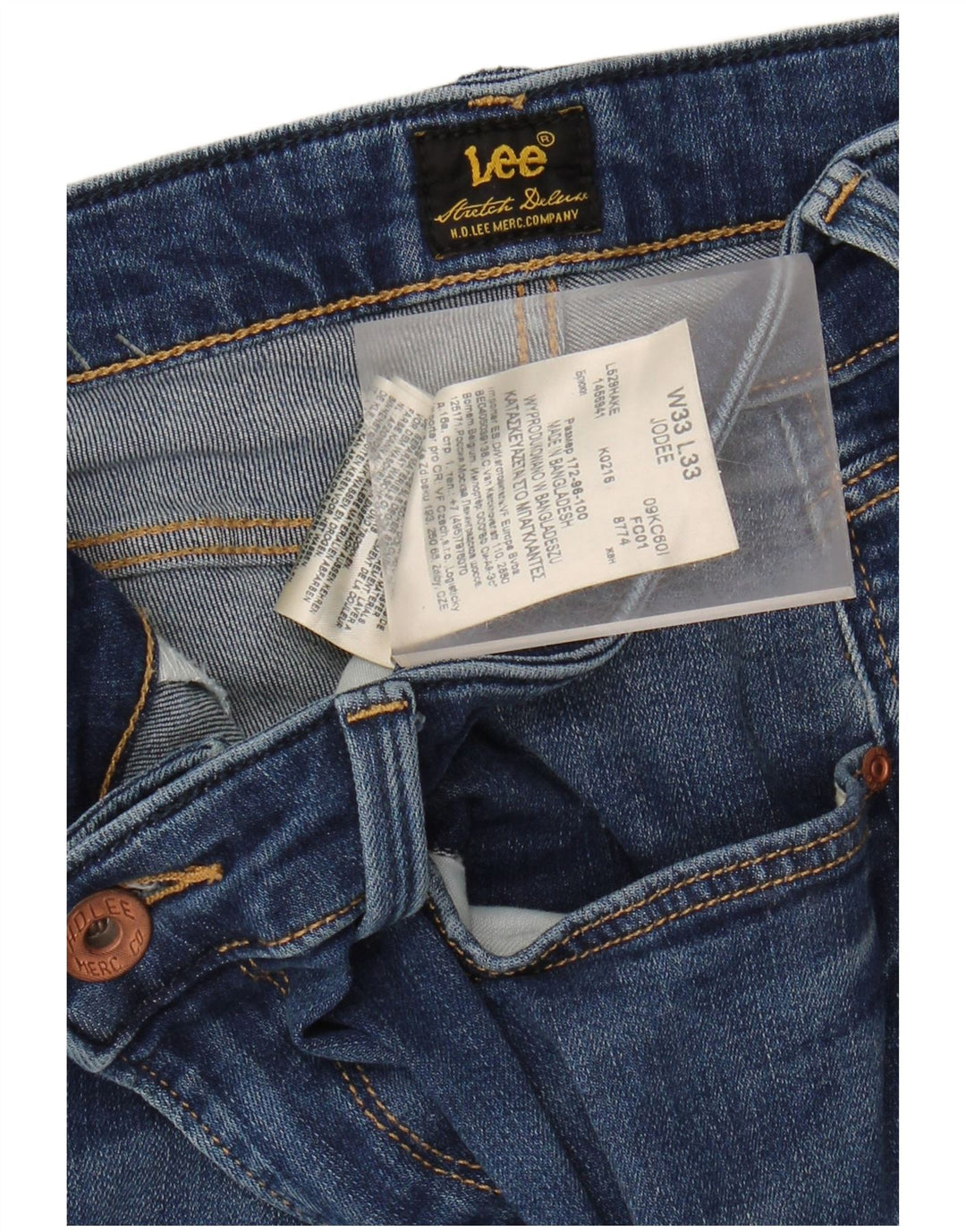 Damskie jeansy Lee Jodee Skinny W33 L28 Niebieskie bawełniane