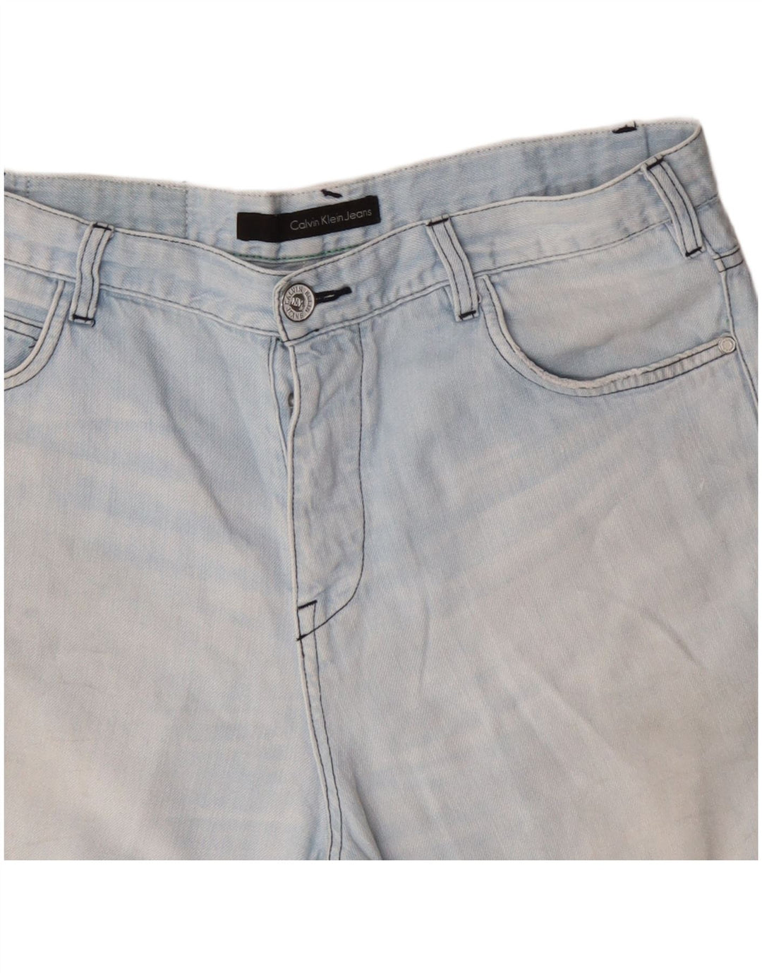 Męskie spodenki jeansowe Calvin Klein w trudnej sytuacji W36, duże niebieskie
