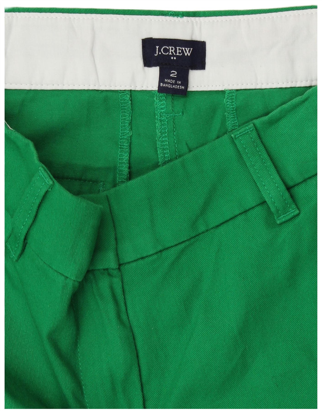 Damskie spodenki chino J. CREW US 2 XS W28, zielona bawełna