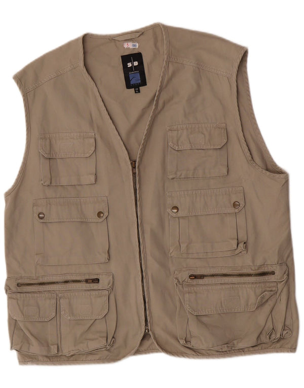 Męska kamizelka Utility Sea Barrier UK 42 XL, bawełna khaki