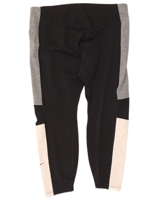 Damskie legginsy Nike UK 18 XL, wielokolorowe, sportowe z blokami kolorów