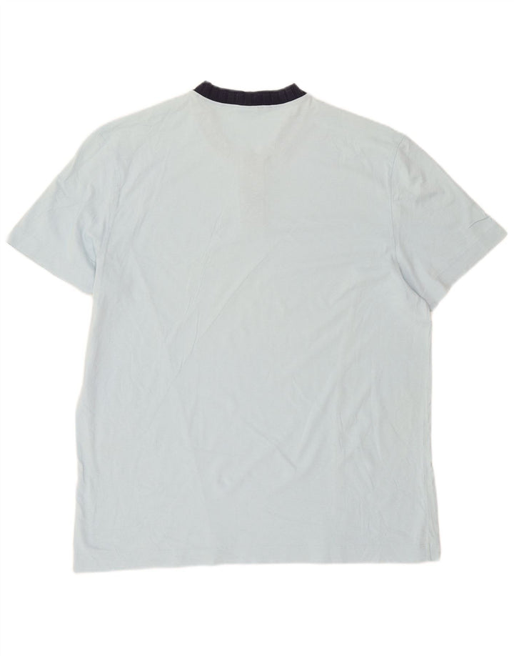 T-shirt męski Fila, duży, niebieski, bawełniany