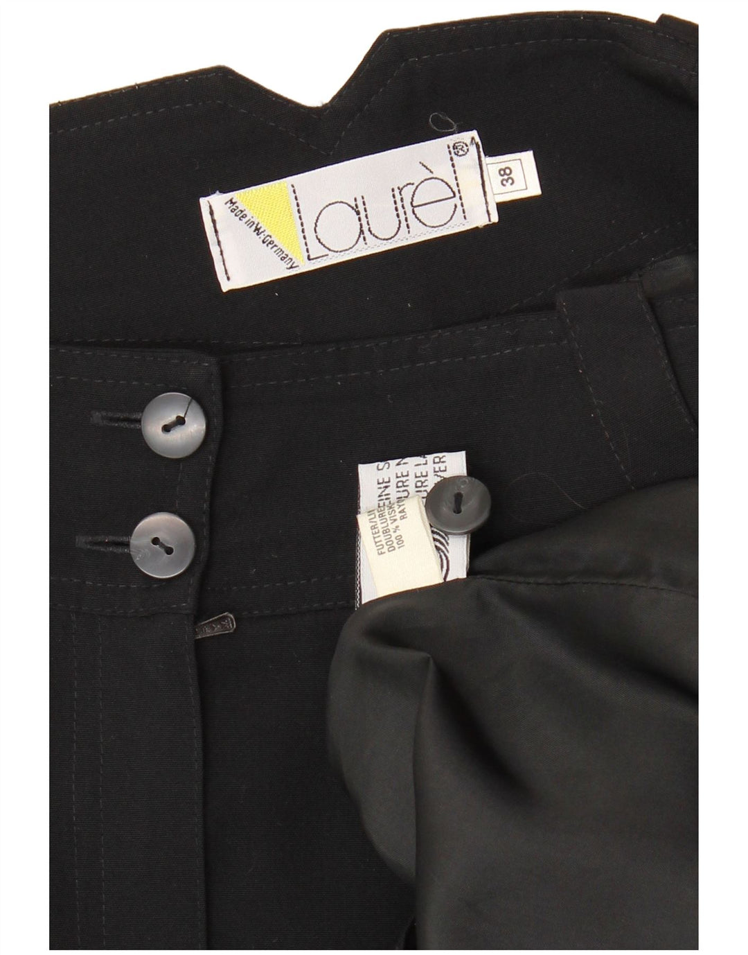 Damska spódnica midi LAUREL EU 38 Medium W28 Czarna wełna